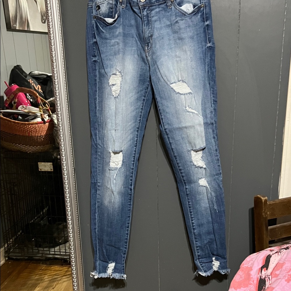 Kancan skinny distressed  jeans